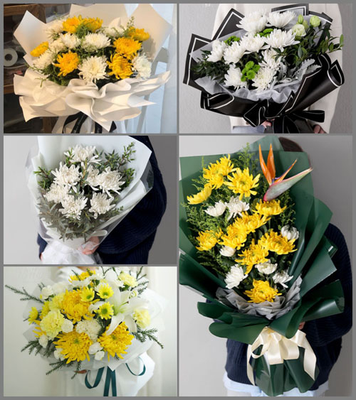 广东肇庆市德庆县武垄镇白事花束代送
